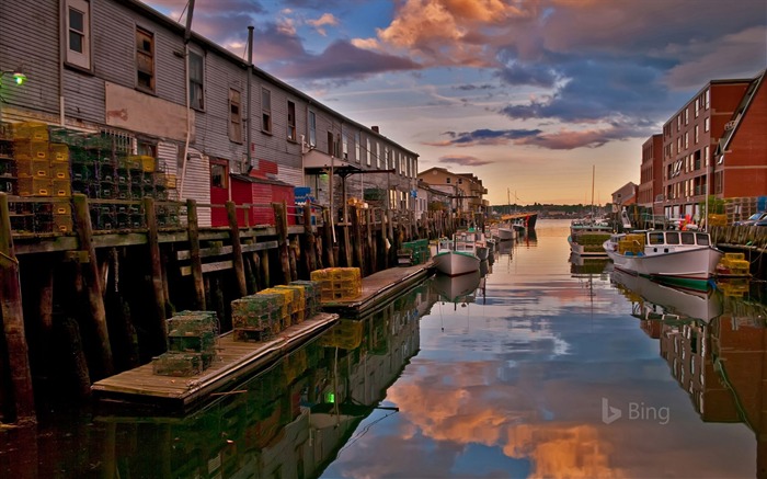 Portland, Maine, Puerto, 2018, Bing, Escritorio Vistas:7101