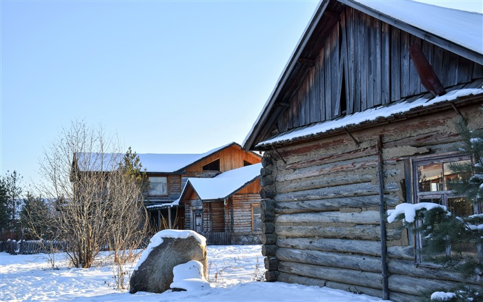 2018, Frío, Nevado, Invierno, Casa de Madera, Foto Vistas:7722