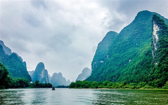 美丽，高山，绿色，河，旅游，景观 浏览:9711