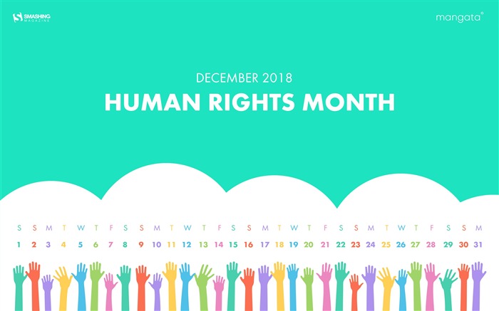 Mois des droits de l'homme, décembre 2018, calendriers Vues:5479