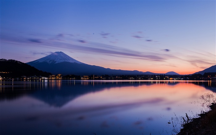 Japon, lac, kawaguchi, mont Fuji, soirée Vues:13244