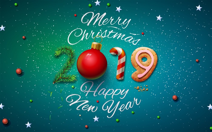 2019 New Year Merry Christmas HD Desktop Views:16685