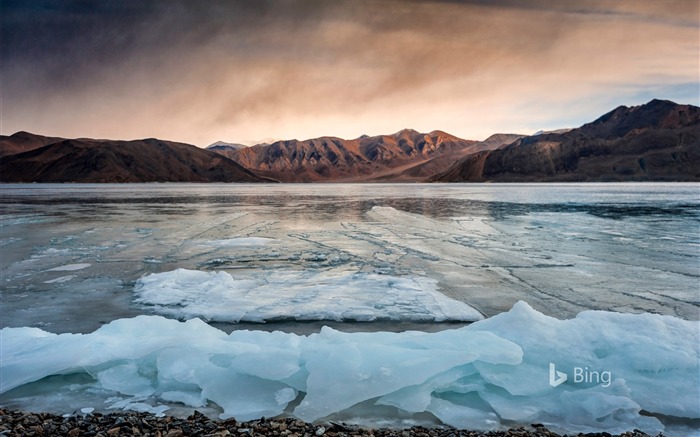 Ladakh, Frozen Lake Scenic View, 2018, Bing, Wallpaper 찾아보기 :6951