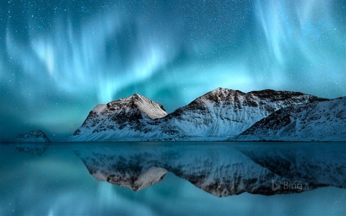 ノルウェー、Aurora borealis、Lofoten、2018、Bing、壁紙 ブラウズ:18531