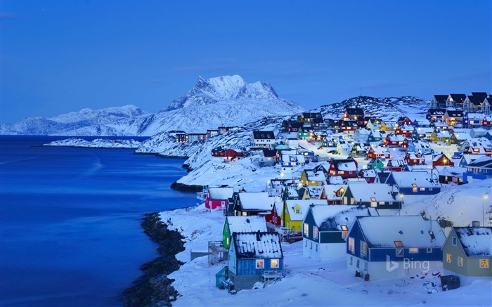 Antiguo Nuuk en Nuuk, Groenlandia, 2019, Bing, Papel Pintado Vistas:12233