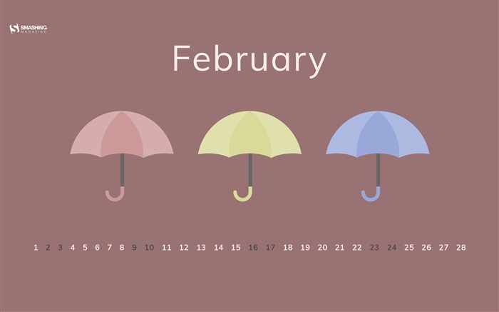 Dia do guarda-chuva, fevereiro de 2019, calendários Visualizações:6206