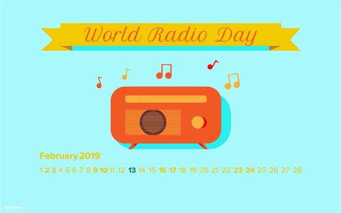 Dia Mundial da Rádio, fevereiro de 2019, Calendários Visualizações:5272