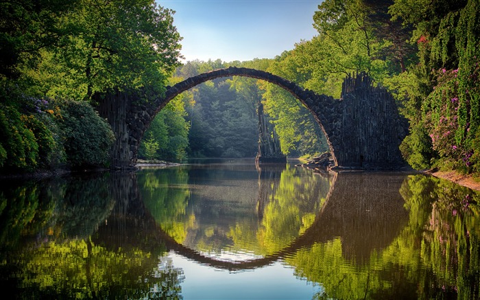 夏天，惡魔橋，湖，HDR，攝影 查看次數:11961