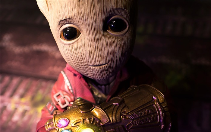 Baby Groot, The Gauntlet, 2019, HD, Escritorio Vistas:9398