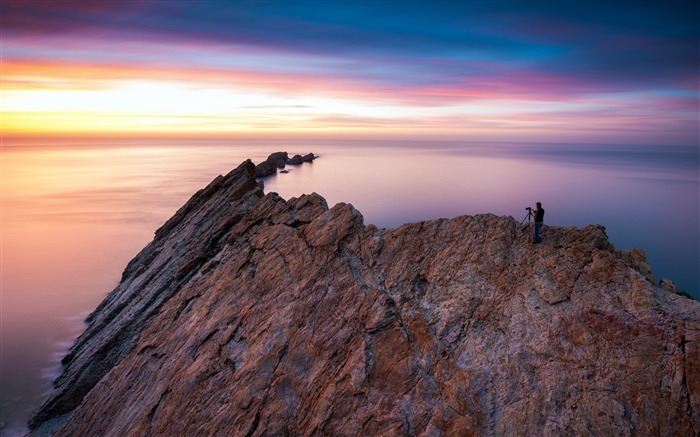 Costa, puesta de sol, fotografía, 2019, alta calidad, escritorio Vistas:5079