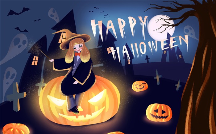 2019 Happy Halloween Festivals HD Desktop Views:15254