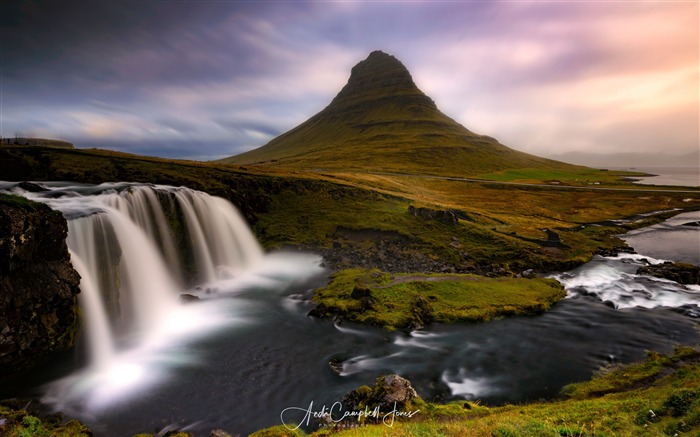 Kirkjufell Mountain, Cascada, 2019, HD, Naturaleza, Foto Vistas:8569