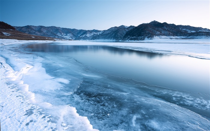 Inverno, Lago Congelado, Selva, 2019, Natureza, HD Desktop Visualizações:9922