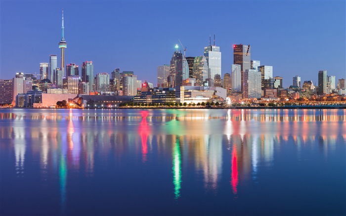 Canada Toronto Skyline Evening 2020 High Quality Photo Views:15068 Date:2020/1/13 7:38:44