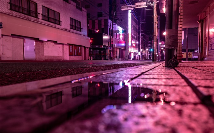 Street Puddle Neon 2019 Cities HD Photo Views:18431 Date:2020/1/11 7:06:22