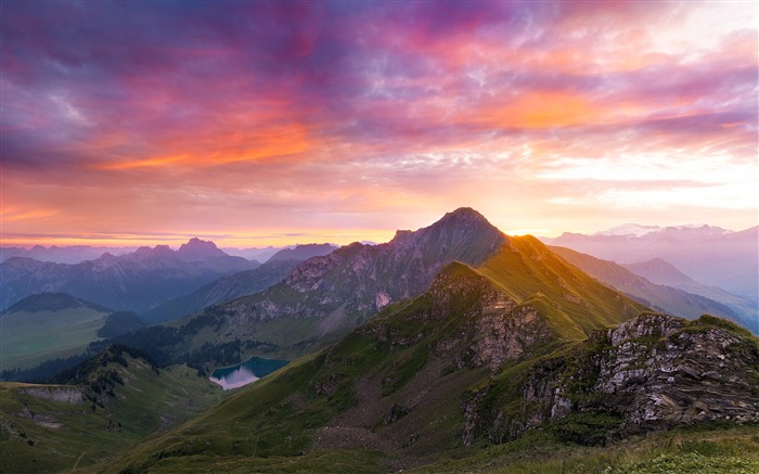 Montanhas Alpes, Suíça, 2020, Natureza, Cenário, Foto Visualizações:11408