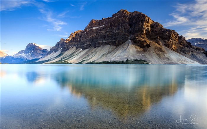 Lago alpino de céu azul, 2020, natureza, paisagem, foto Visualizações:12393