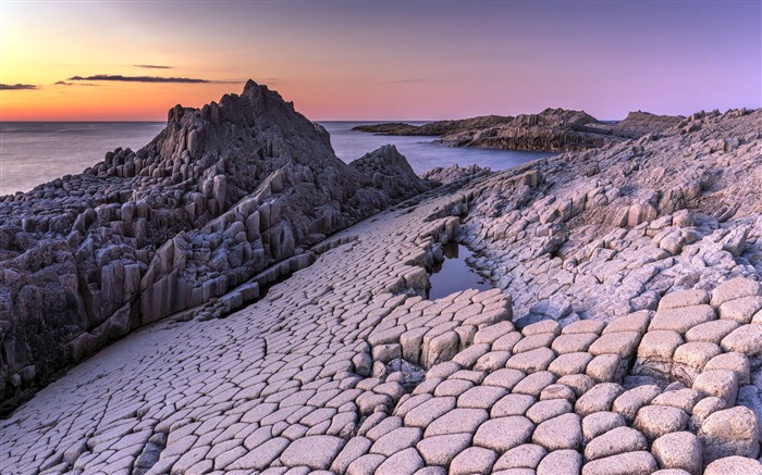 Costa, Plataforma de rocas, Puesta de sol, 2020, Naturaleza, Paisaje, Foto Vistas:7760