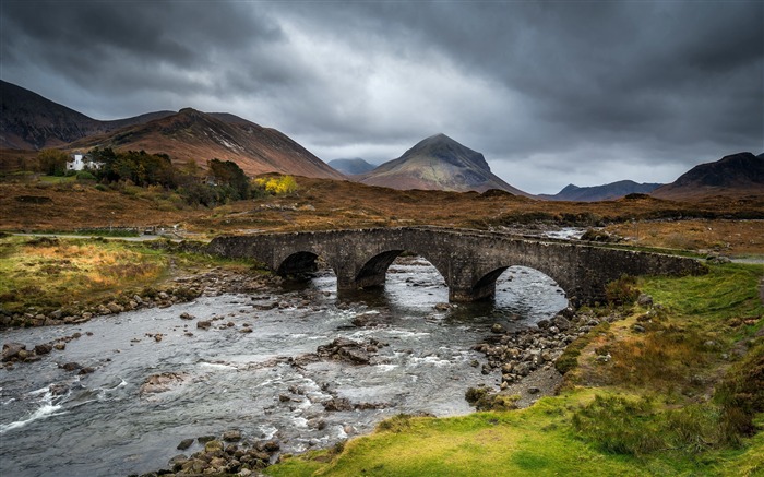 Puente de las montañas del río, 2020, Naturaleza, HDR, Fotografía Vistas:7477