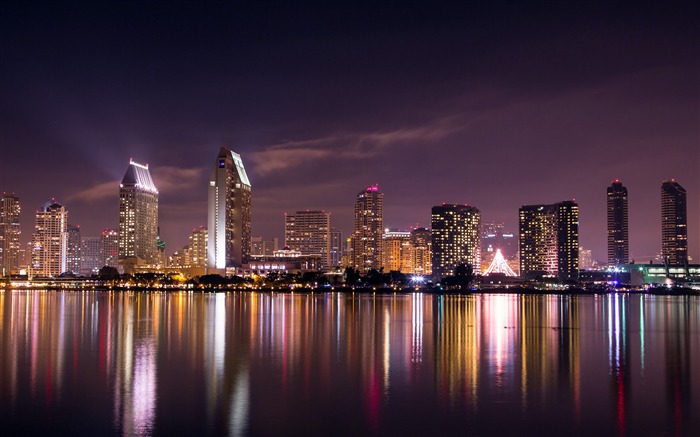 Nuit en ville, Gratte-ciel, Horizon, 2020, HD, Photographie Vues:14161