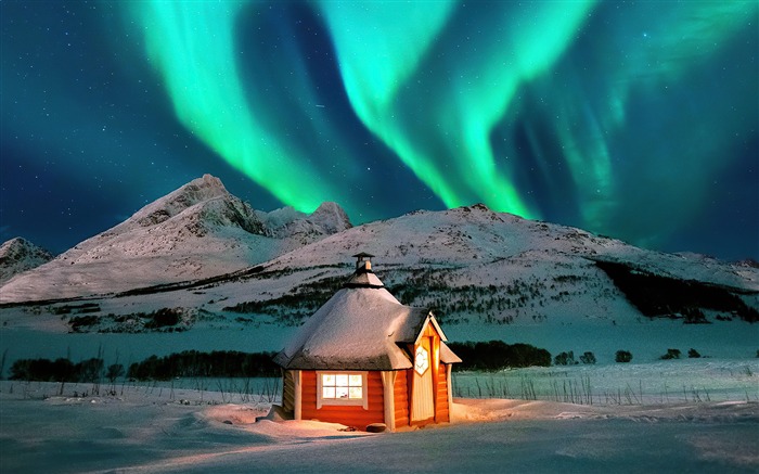 Snowland, Casa, Aurora, 2020, Naturaleza, Paisajes, Foto Vistas:14532