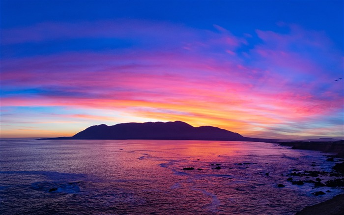 海岸、日没、夕暮れ、2020年、風景、HDR写真 ブラウズ:9293