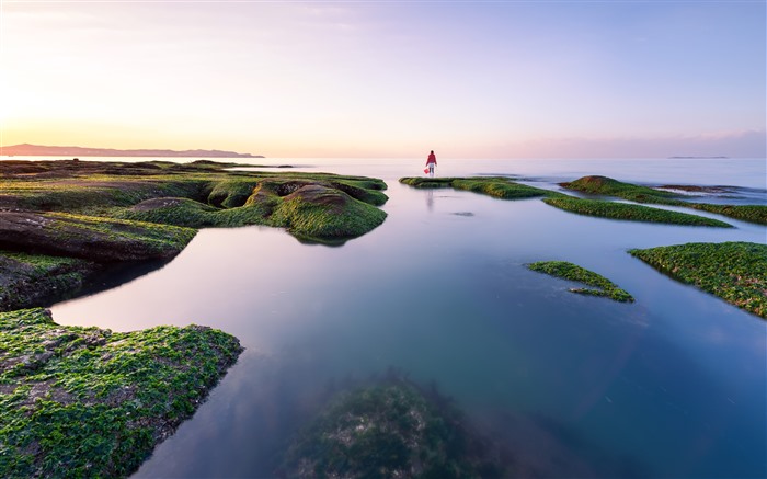 Costa, Pesca, Vista traseira, 2021, Menina da beleza, 5K, Foto Visualizações:7539