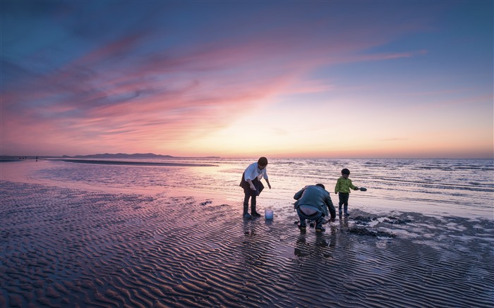 Puesta de sol, playa, costa, 2021, viajes de ocio, 5k, foto Vistas:9291