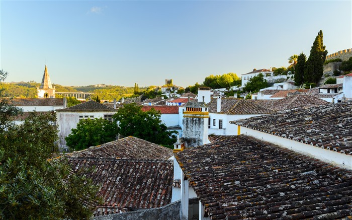 Castillo de Obidos, Paisaje, 2021, Portugal, 4K, Foto Vistas:4916