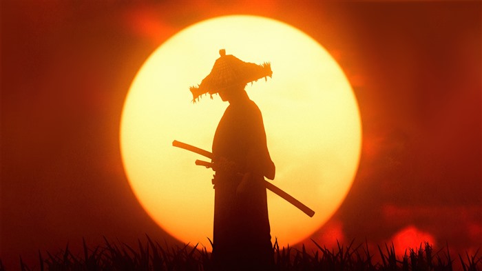 Sunset Ronin, Ghost of Tsushima, 2021, Juego, 4K, Póster Vistas:7359