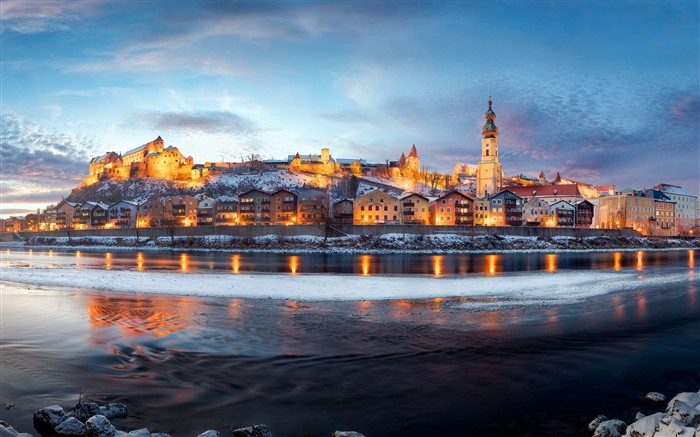 Salzach River Bavaria Germany 2022 City HD Photo Views:6561 Date:2022/1/24 16:58:17