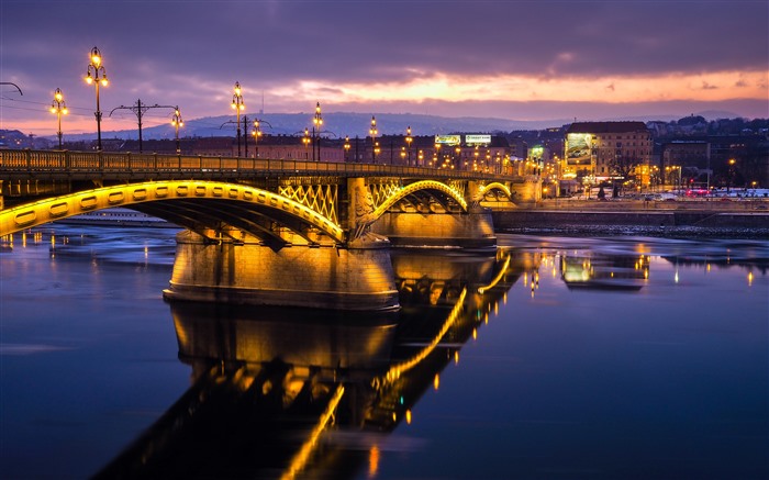 Río, puente, vista nocturna, 2022, Europa, ciudad, 5k, foto Vistas:4265