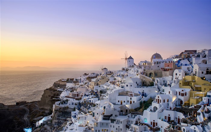 Oia, ?le de Santorin, 2022, Grèce, coucher de soleil, 5K Vues:6798