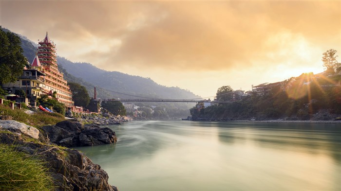 Ganga River Tera Manzil Temple Rishikesh India Bing 5K Views:5895 Date:2022/6/25 9:32:52