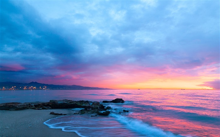 Misericordia Beach Coast Sunset Skyline Spain 4K Views:7343 Date:2022/6/25 9:42:16