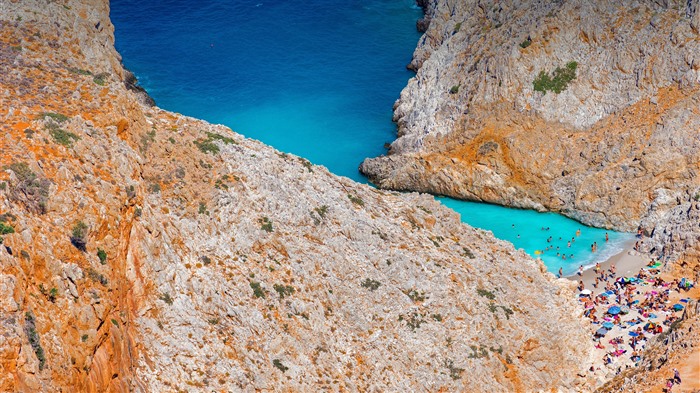 Seitan Limania Beach, Creta, Grécia, ver?o, férias, 5k Visualizações:4555