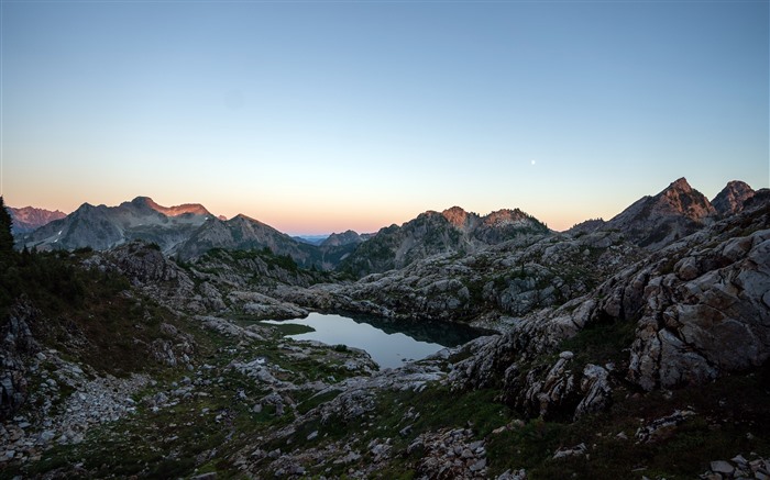 Valley, Lago, Parque Nacional North Cascades, Washington, 5k Visualizações:4139