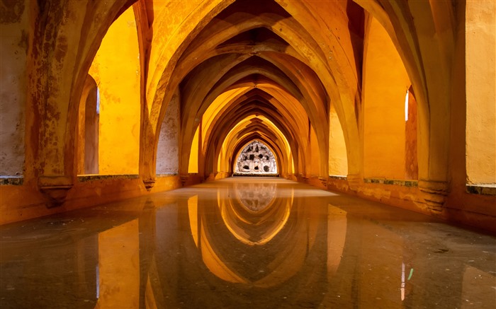 Arches Architecture, Palais Royal de Séville, Espagne, 5K Vues:4543