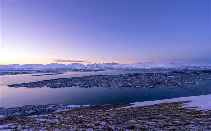 Coastline Town Snow Mountains Horizon Tromso Norway 5K Views:4225 Date:2022/12/31 2:43:22