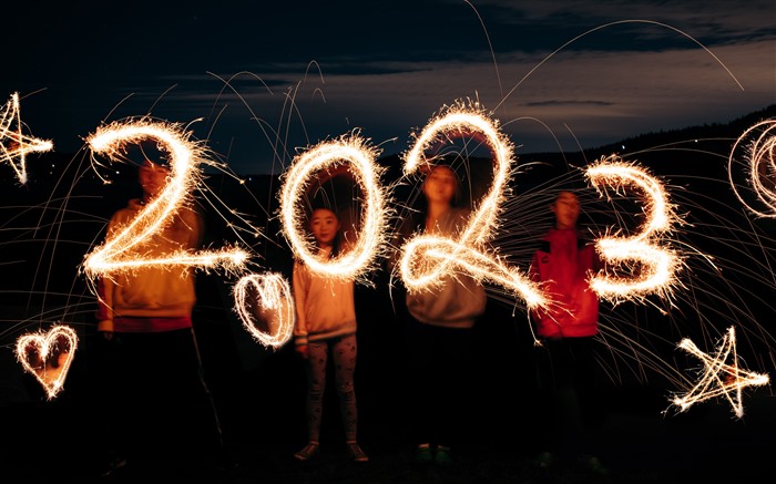 Fuegos artificiales, Islas del Golfo, Canadá, 2023, Año Nuevo, 5K Vistas:3966