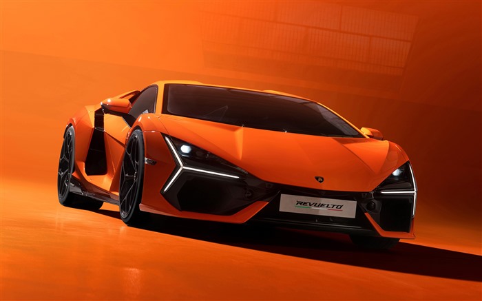 Lamborghini, Revuelto, 2023, laranja, supercarro, 5k Visualizações:3938