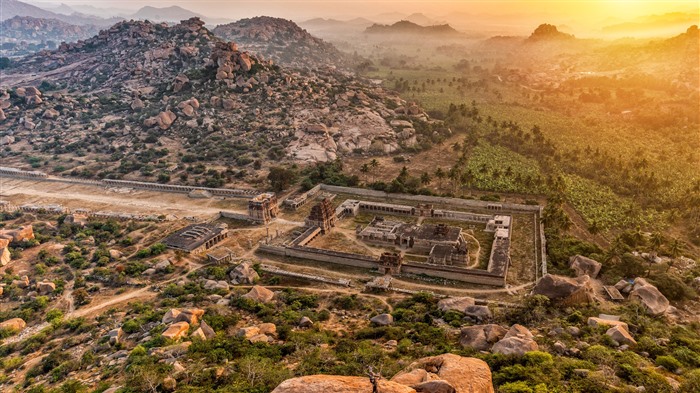 Templo Achyutaraya, panorámico, Hampi, India, Bing, 4K Visualizações:3970