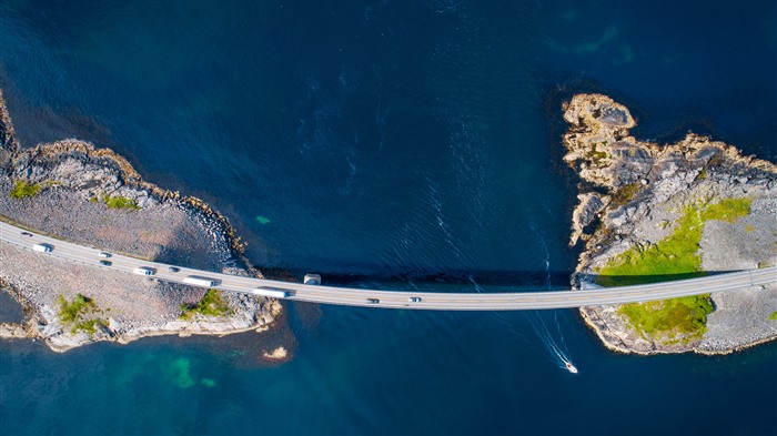 Bridge Storseisundet, Atlantic Ocean Road, Norvège, Bing, 4K Vues:3737