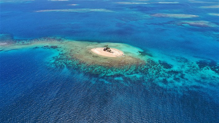 ?les San Blas, bleu, océan, Panama, Bing, 4K Vues:4518