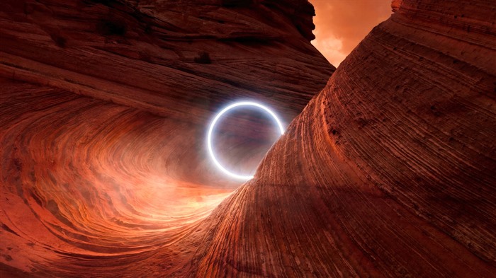 Antelope Canyon, Red Rocks, Halo, Glare, Arizona, 4K Visualizações:4026