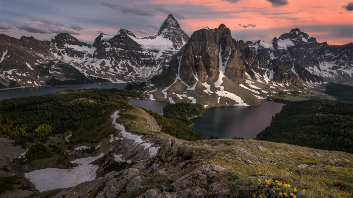 Mount Assiniboine Parc provincial, Canada, Bing, 4K Vues:2666