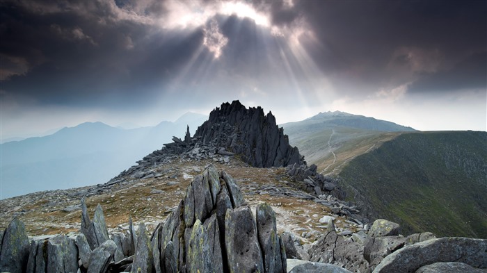 Rock, chateau du vent, Snowdonia, Pays de Galles, Bing, 4K Vues:2873