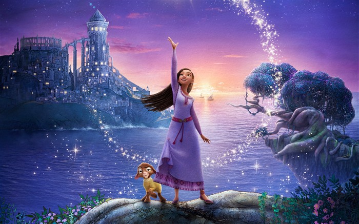 Asha Wish, 2023, Disney Animated Movies, 5K, Poster Vistas:5452