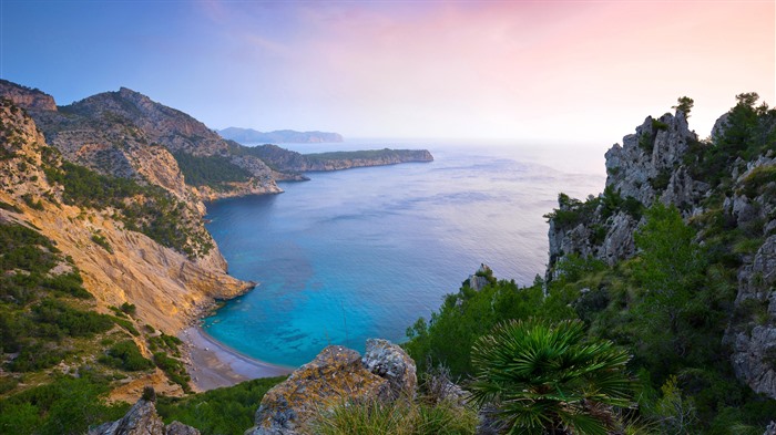 Côte, baie, colorque, îles Balariques, Espagne, Bing, 4K Vues:2603