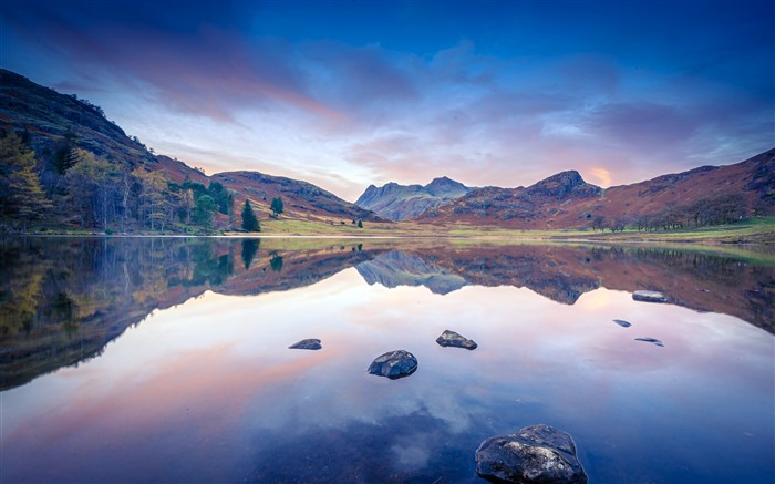 Fall Lake Sunset Blea Tarn Ambleside UK 5K Views:3913 Date:2023/11/4 5:31:39